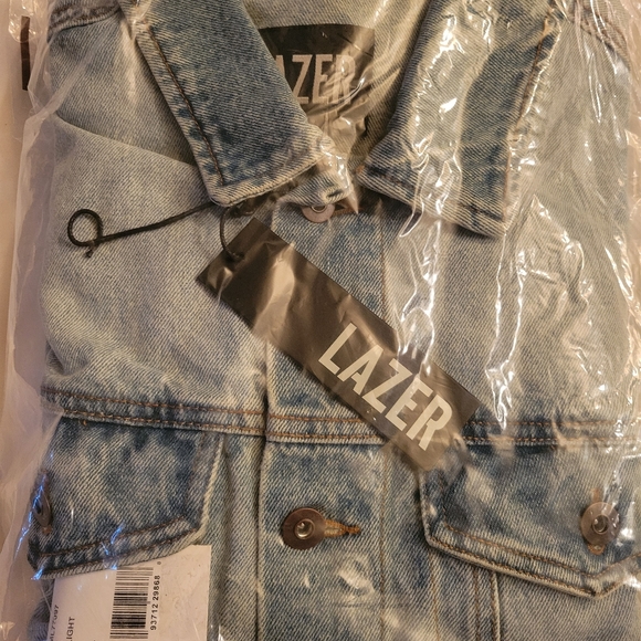 Lazer Mens Denim Jacket (Large) - Picture 4 of 4